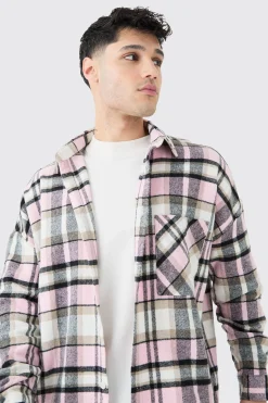 boohooMAN Oversized Heavy Weight Check Overshirt | UK| Shirts