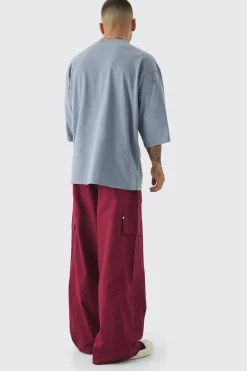 Oversized Heavyweight Distressed Acid Wash Box Graphic T-Shirt | UK^boohooMAN Hot