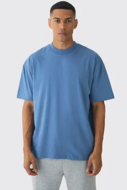Oversized Heavyweight Extended Neck T-shirt | UK^boohooMAN Sale