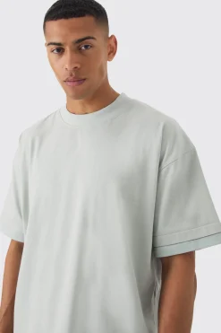 Oversized Heavyweight Faux Layer Vintage Wash T-shirt | UK^boohooMAN
