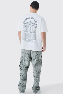 Oversized Heavyweight Gothic Text T-shirt | UK^boohooMAN Outlet