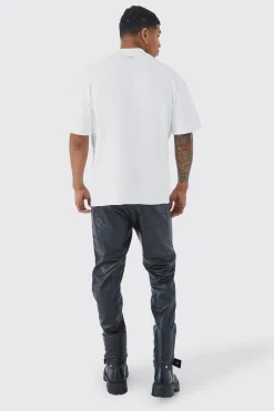 Oversized Heavyweight Interlock Rose Graphic T-shirt | UK^boohooMAN Discount