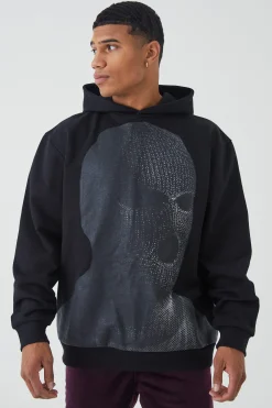 boohooMAN Oversized Heavyweight Loopback Graphic Hoodie | UK| Hoodies & Sweatshirts