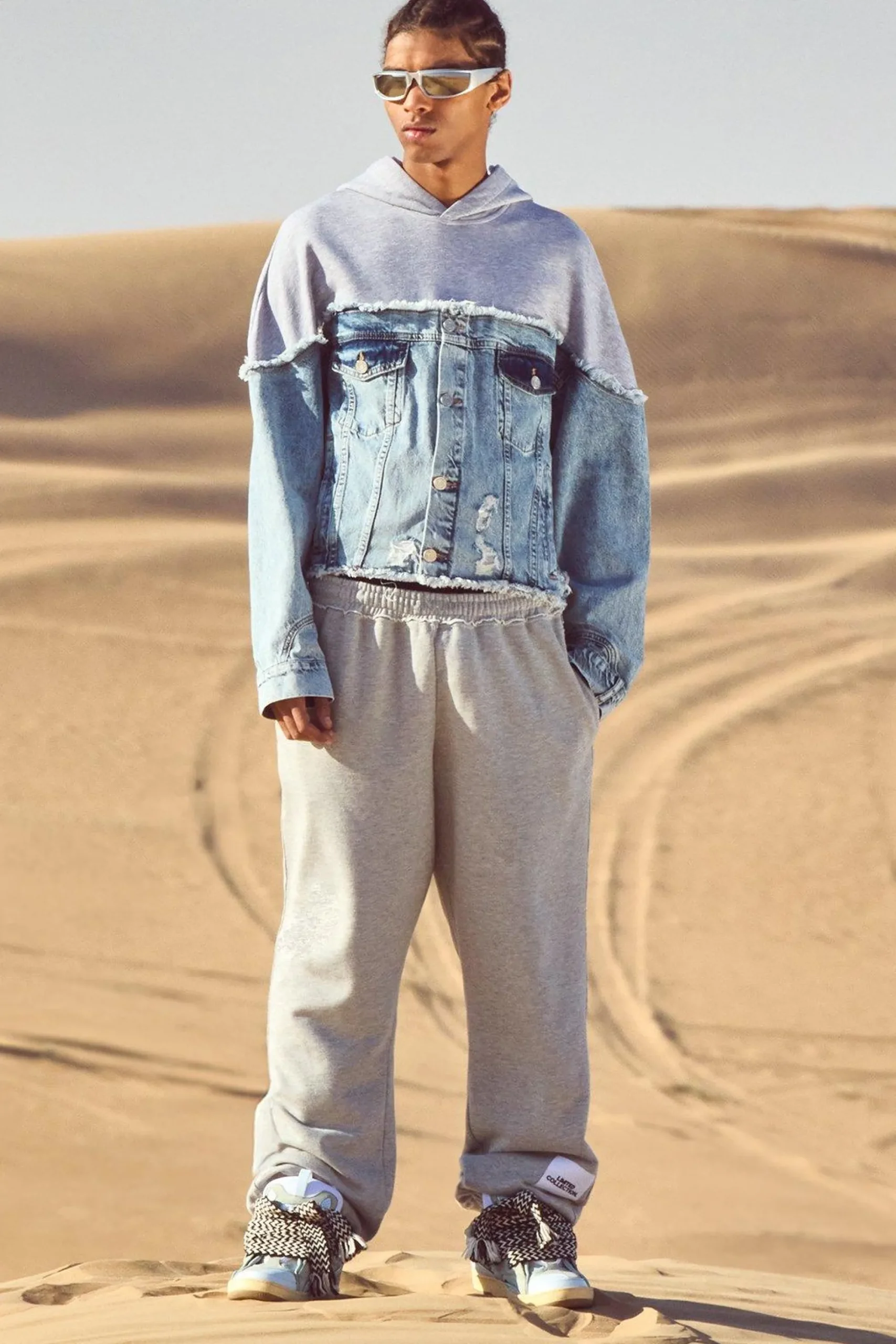 boohooMAN Oversized Heavyweight Loopback Printed Jogger | UK| Trousers|Joggers