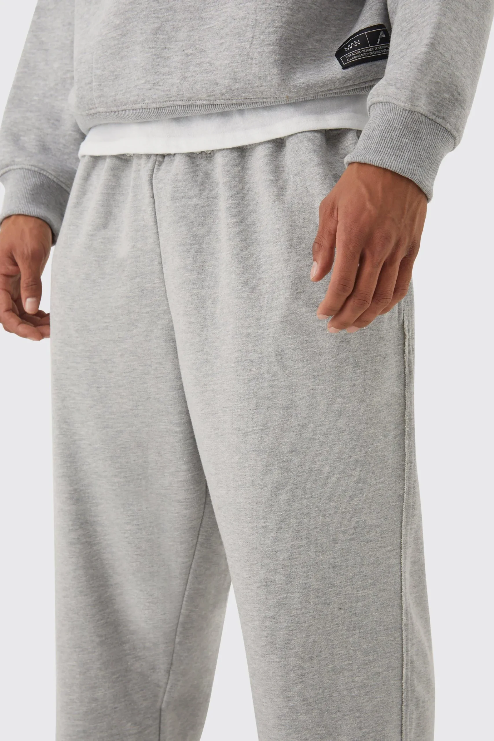 boohooMAN Oversized Heavyweight Loopback Printed Jogger | UK| Trousers|Joggers