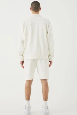 boohooMAN Oversized Heavyweight Ribbed Jacket | UK| Coats & Jackets