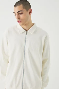 boohooMAN Oversized Heavyweight Ribbed Jacket | UK| Coats & Jackets