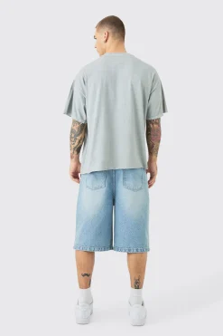 Oversized Heavyweight Skull Wash Graphic T-shirt | UK^boohooMAN Online