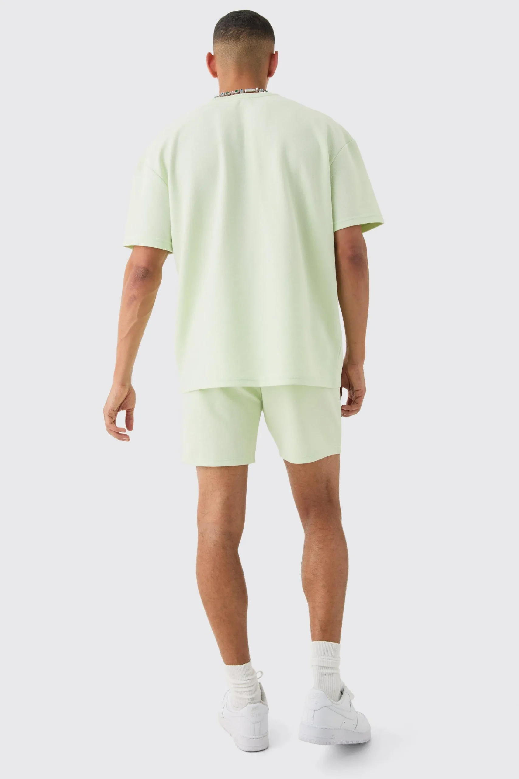 Oversized High Build Pique Limited T-shirt | UK^boohooMAN