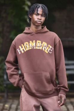 boohooMAN Oversized Hombre Eagle Printed Hoodie | UK| Hoodies & Sweatshirts