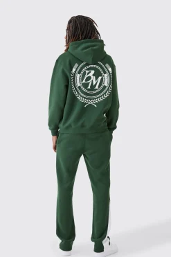 boohooMAN Oversized Homme Bm Printed Hooded Tracksuit | UK| Tracksuits