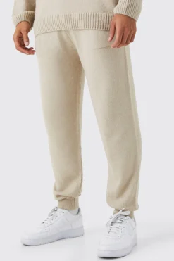 boohooMAN Oversized Homme Brushed Rib Knit Joggers | UK| Tracksuits