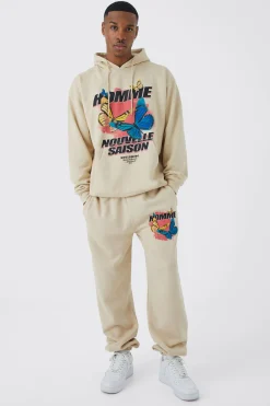 boohooMAN Oversized Homme Butterfly Hooded Tracksuit | UK| Tracksuits