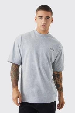 Oversized Homme Embroidered T-shirt | UK^boohooMAN Outlet