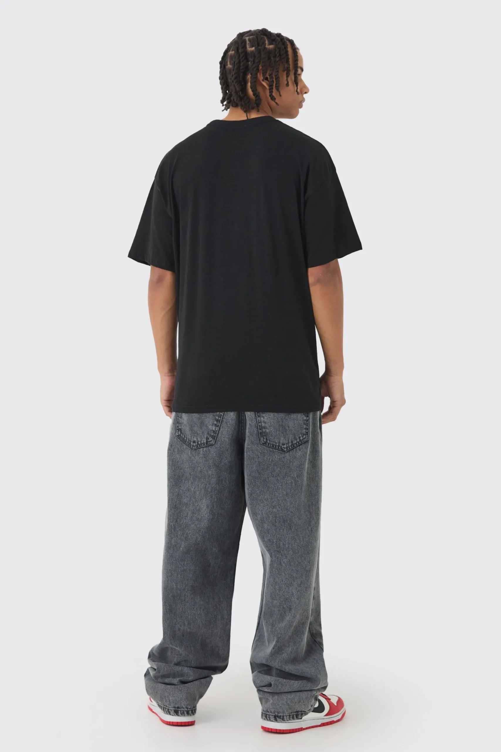 Oversized Homme Gothic Overseams T-Shirt | UK^boohooMAN Online