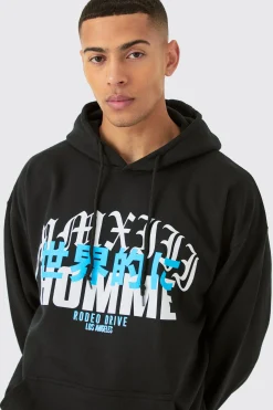boohooMAN Oversized Homme Graphic Hoodie | UK| Hoodies & Sweatshirts