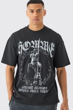 Oversized Homme Graphic T-shirt | UK^boohooMAN New