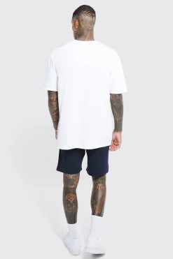 boohooMAN Oversized Homme Infill Print T-shirt Set | UK| Tracksuits