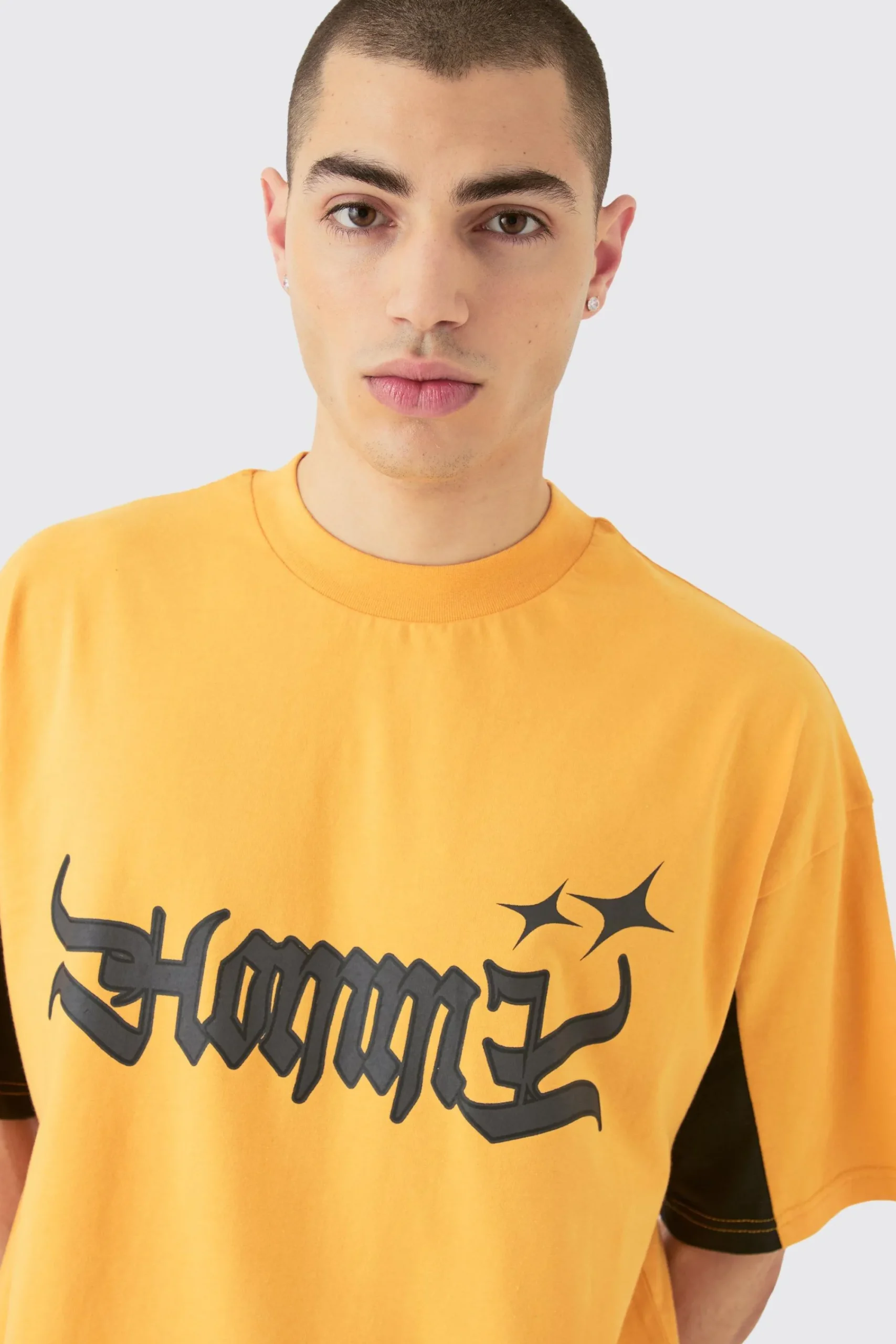 boohooMAN Oversized Homme Panel Heavyweight T-shirt & Short Set | UK| Sets & Co-Ords|Tracksuits