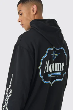 boohooMAN Oversized Homme Printed Hoodie | UK| Hoodies & Sweatshirts