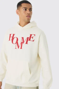 boohooMAN Oversized Homme Printed Hoodie | UK| Hoodies & Sweatshirts