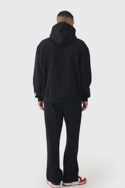 boohooMAN Oversized Homme Printed Varsity Hooded Tracksuit | UK| Tracksuits