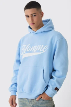 boohooMAN Oversized Homme Printed Varsity Sweatshirt | UK| Hoodies & Sweatshirts