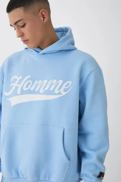 boohooMAN Oversized Homme Printed Varsity Sweatshirt | UK| Hoodies & Sweatshirts