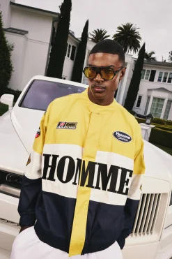 boohooMAN Oversized Homme Twill Moto Jacket In | UK| Coats & Jackets