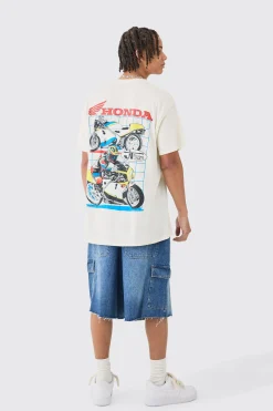 Oversized Honda JT Racing License T-shirt | UK^boohooMAN Outlet
