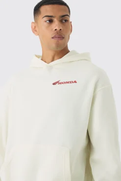 boohooMAN Oversized Honda JT Racing License Print Hoodie | UK| Hoodies & Sweatshirts