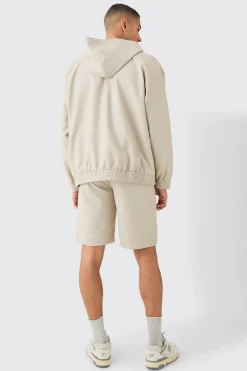 boohooMAN Oversized Hooded Smart Bomber Jacket | UK| Suits & Tailoring