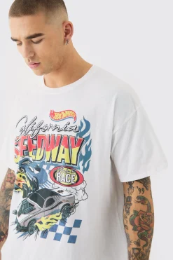 Oversized Hotwheels Racing License T-shirt | UK^boohooMAN Discount