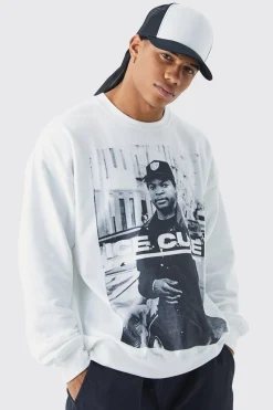 boohooMAN Oversized Ice Cube License Sweat | UK| Hoodies & Sweatshirts