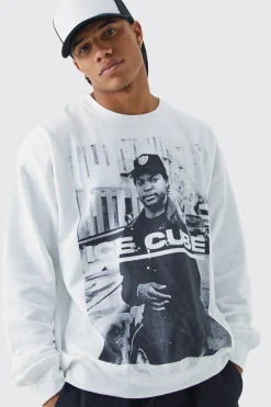 boohooMAN Oversized Ice Cube License Sweat | UK| Hoodies & Sweatshirts