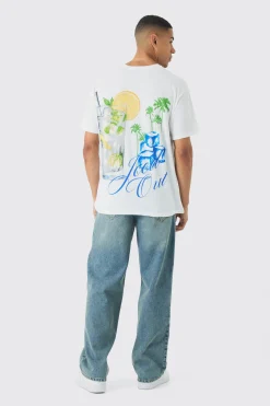 Oversized Iced Out Back Print T-Shirt | UK^boohooMAN Discount