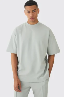 boohooMAN Oversized Interlock T-shirt And Jogger Set | UK| Sets & Co-Ords|Tracksuits