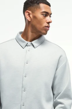boohooMAN Oversized Jersey Scuba Overshirt | UK| Shirts