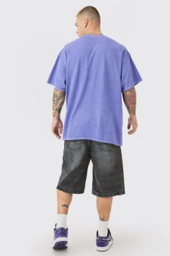 Oversized Joker Anime Wash License T-shirt | UK^boohooMAN Sale