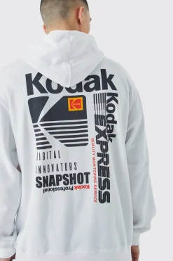 boohooMAN Oversized Kodak License Hoodie | UK| Hoodies & Sweatshirts