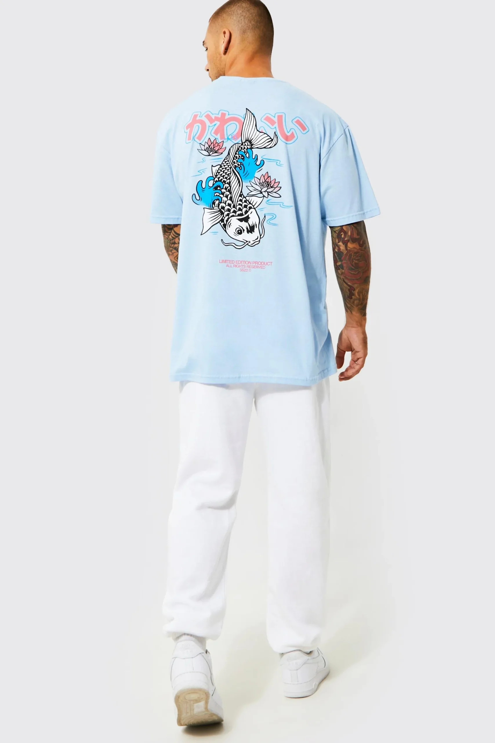 Oversized Koi Graphic T-shirt | UK^boohooMAN New