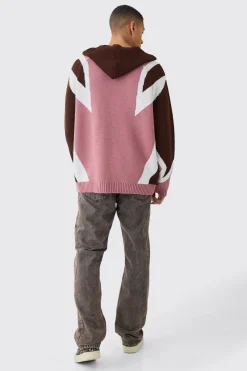 boohooMAN Oversized Lace Up Hockey Jumper With Hood | UK| Knitwear