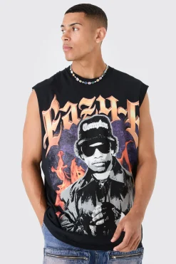 Oversized Large Scale Eazy-E License Tank | UK^boohooMAN Online