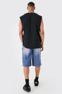 Oversized Large Scale Eazy-E License Tank | UK^boohooMAN Online