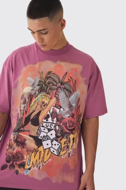 Oversized Large Scale Limited Edition Tattoo Graphic T-Shirt | UK^boohooMAN New