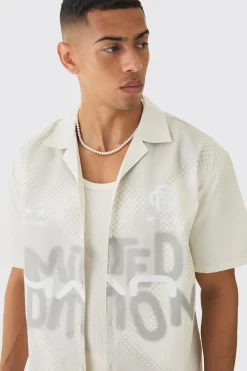 Oversized Lightweight Twill Moto Shirt | UK^boohooMAN Discount