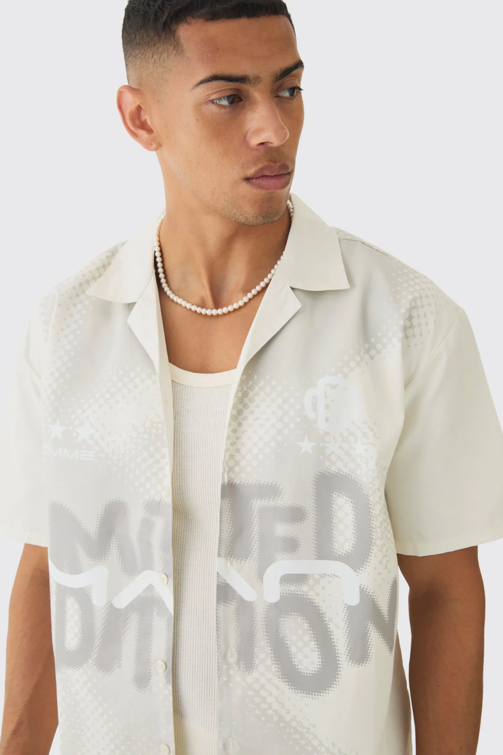 Oversized Lightweight Twill Moto Shirt | UK^boohooMAN Discount