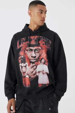 boohooMAN Oversized Lil Wayne License Hoodie | UK| Hoodies & Sweatshirts