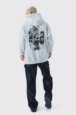 boohooMAN Oversized Limited Edition Dove Graphic Hoodie | UK| Hoodies & Sweatshirts