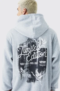boohooMAN Oversized Limited Edition Dove Graphic Hoodie | UK| Hoodies & Sweatshirts